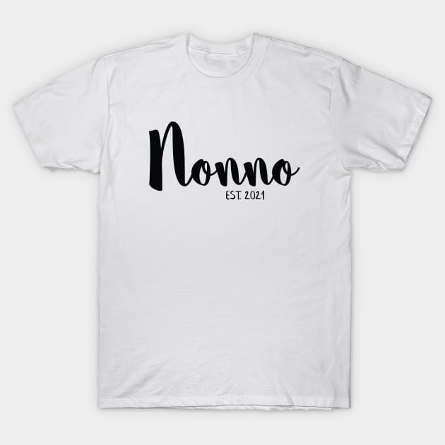 Nonno Pregnancy Announcement T-Shirt by Bumblebee's Designs